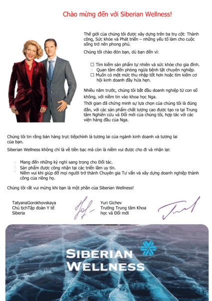 Review công ty Siberian Wellness – Giới thiệu tập đoàn và cơ hội kinh doanh
